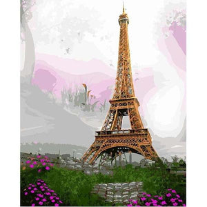 Beautiful Eiffel Tower Paint by Numbers