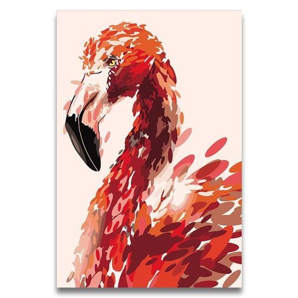 Beautiful Flamingo Paint by Numbers