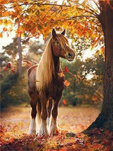 Load image into Gallery viewer, Beautiful Horse in Autumn Paint by Diamonds