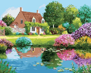 Beautiful Water Pond Paint by Numbers
