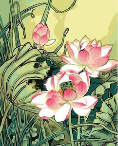 Blooming Lotus Paint by Numbers