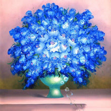 Load image into Gallery viewer, Blue Flowers Paint by Numbers