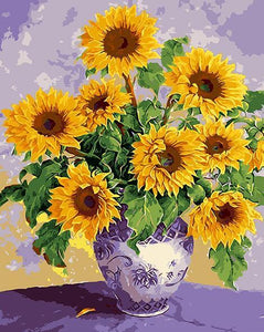 Bright Sunflowers Paint by Numbers
