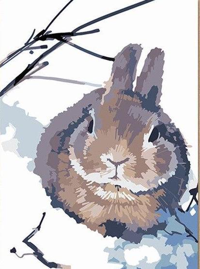 Brown Rabbit Paint by Numbers