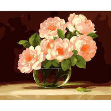 Load image into Gallery viewer, Bunch of Pink Peonies Paint by Numbers