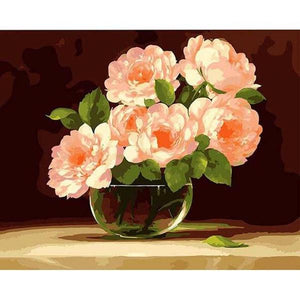 Bunch of Pink Peonies Paint by Numbers