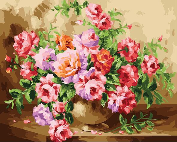 Bunch of Roses Paint by Numbers