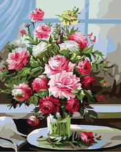 Load image into Gallery viewer, Captivating Roses Paint by Numbers