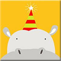 Load image into Gallery viewer, Cartoon Hippo Paint by Numbers