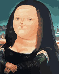 Cartoon Mona Lisa Paint by Numbers