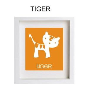 Cartoon Tiger Paint by Numbers