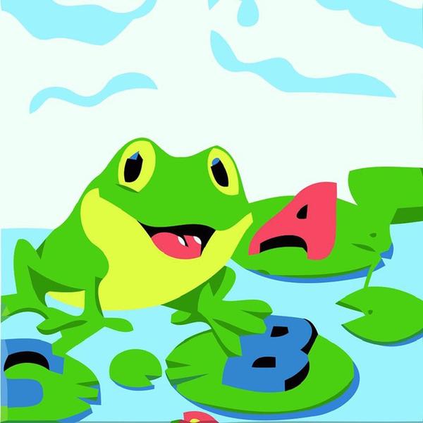 Cartoonist Frog Paint by Numbers