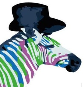 Cartoonist Zebra Paint by Numbers