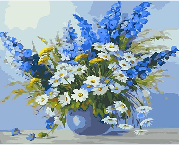 Chamomile Flowers Paint by Numbers 