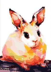 Chubby Rabbit Paint by Numbers
