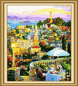 City Top View Paint by Numbers