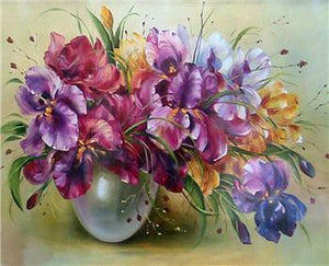 Classy Floral Vase Paint by Numbers