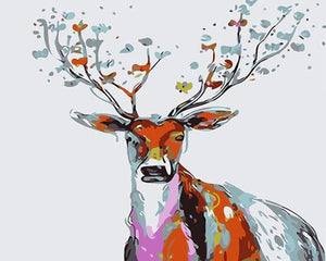 Colorful Deer Paint by Numbers