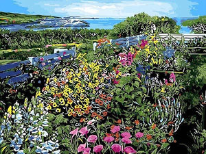 Colorful Floral Garden Paint by Numbers