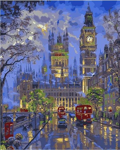 Colorful London Paint by Numbers