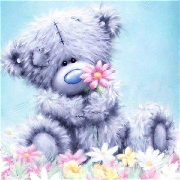 Cute Teddy Bear Paint by Diamonds