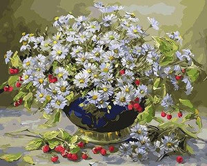 Daisies & Berries Paint by Numbers