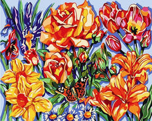 Load image into Gallery viewer, Dazzling Flowers Paint by Numbers