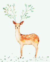 Load image into Gallery viewer, Deer with Leaves Antlers Paint by Numbers