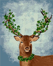Load image into Gallery viewer, Deer with Leaves on Horns Paint by Numbers