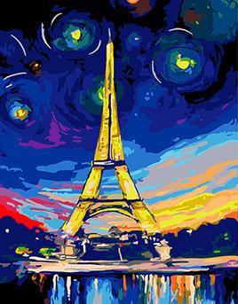 Eiffel Tower Paint by Numbers
