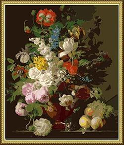 Elegant Flowers Paint by Numbers