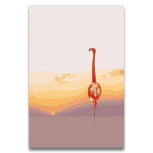Load image into Gallery viewer, Flamingo &amp; Sunset Paint by Numbers