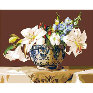 Flower Pot Paint by Numbers