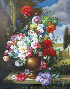 Flower Vase Paint by Numbers