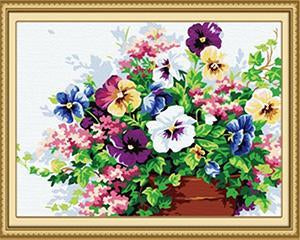 Flowers Basket Paint by Numbers