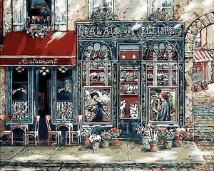 Flowers Shop & Restaurant Paint by Numbers