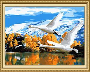 Flying Birds Paint by Numbers