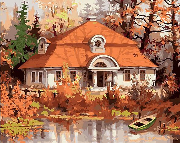 Forest House Paint by Numbers