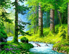 Load image into Gallery viewer, Forest Lake Paint by Diamonds