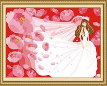 Load image into Gallery viewer, Girl in Wedding Gown Paint by Numbers
