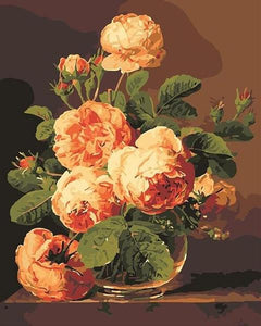 Gorgeous Peonies Paint by Numbers