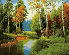 Load image into Gallery viewer, Green Forest Paint by Numbers