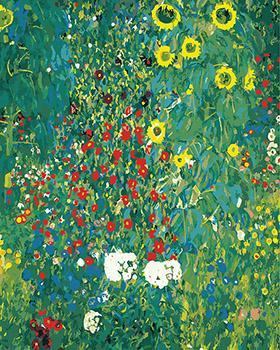 Gustav Klimt's Sunflowers Park Pint by Numbers