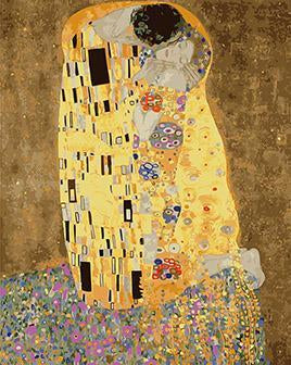 Gustav Klimt's The Kiss Pint by Numbers