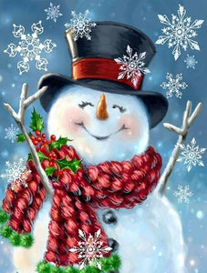 Happy Snowman Paint by Diamonds
