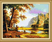 Load image into Gallery viewer, Hills &amp; Autumn Forest Paint by Numbers