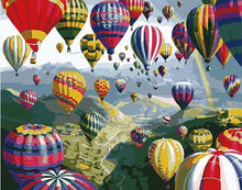 Load image into Gallery viewer, Hot Air Balloons Paint by Numbers