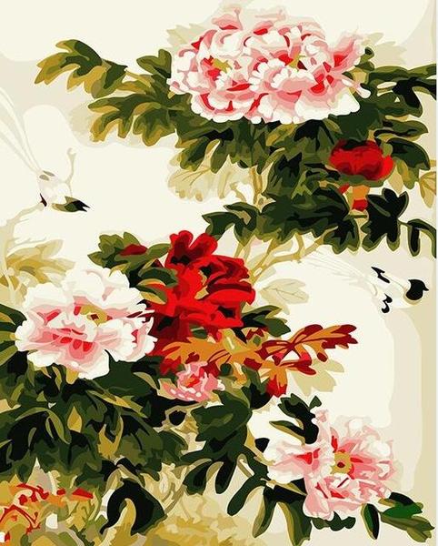 Imposing Floral Art Paint by Numbers