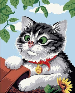 Kitten & Lady Bug Paint by Numbers