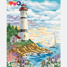 Load image into Gallery viewer, Light House Paint by Numbers